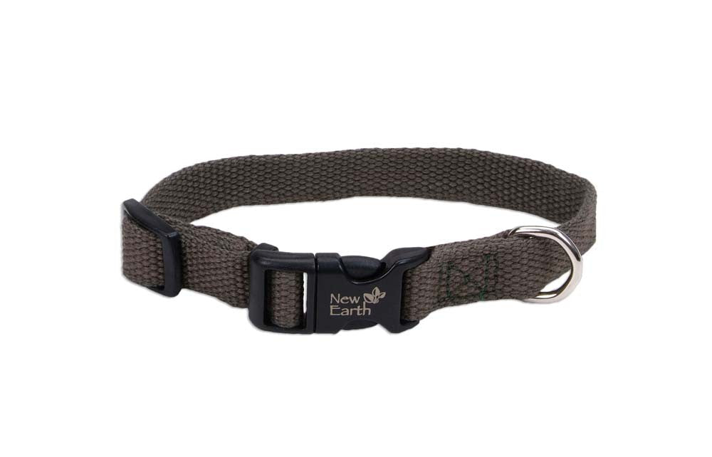 Earth Soy Adjustable Collar Forest Green 3/8X6-8In