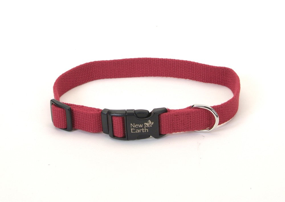 Earth Soy Adjustable Dog Collar Cranberry 1ea/5/8 In X 8-12 in