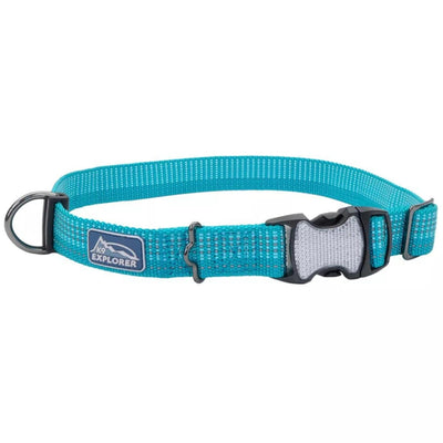 K9 Explorer Brights Reflective Adjustable Dog Collar Ocean Extra Small 5/8"x 8"-12"