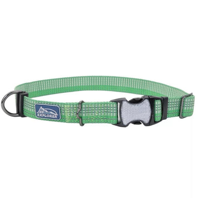 K9 Explorer Brights Reflective Adjustable Dog Collar Meadow Small 5/8"x 10"-14"