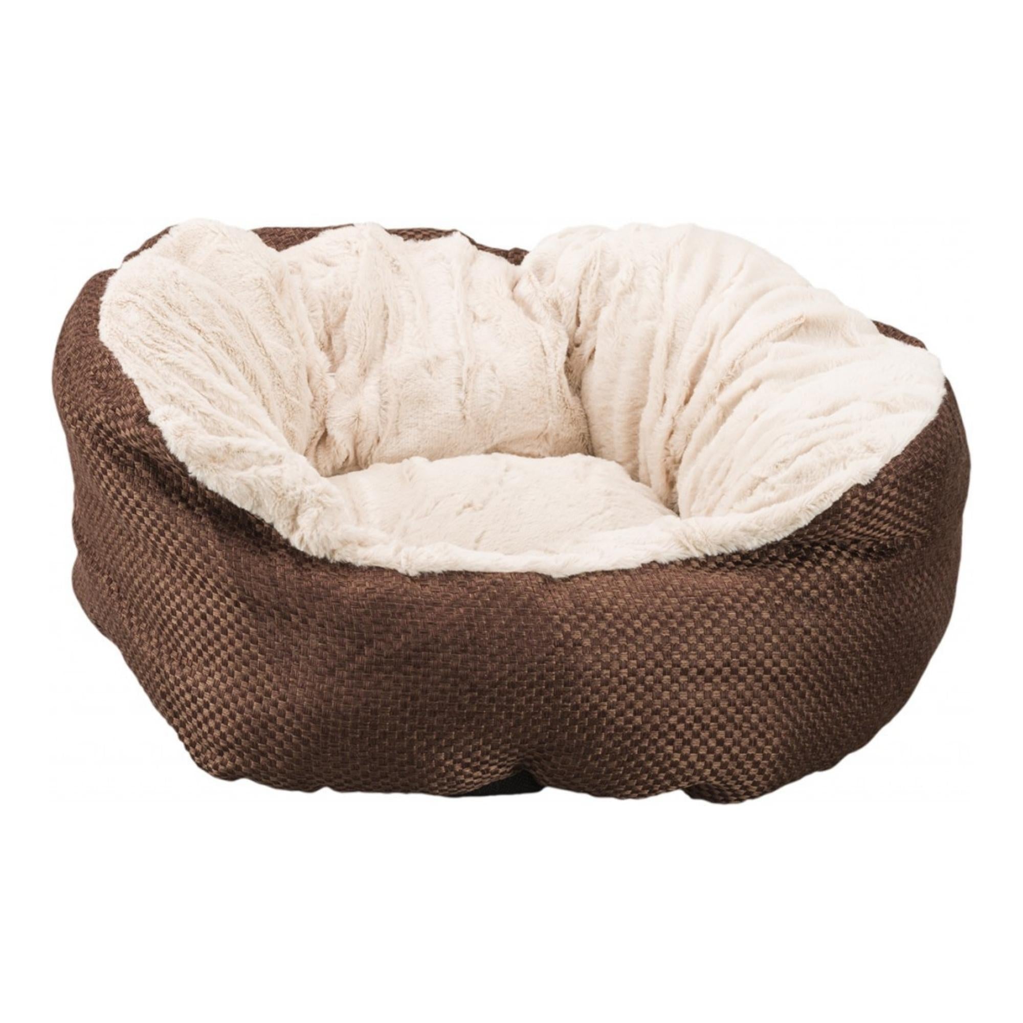 Ethical Pet Sleep Zone Basket Weave Cuddler 18? Chocolate