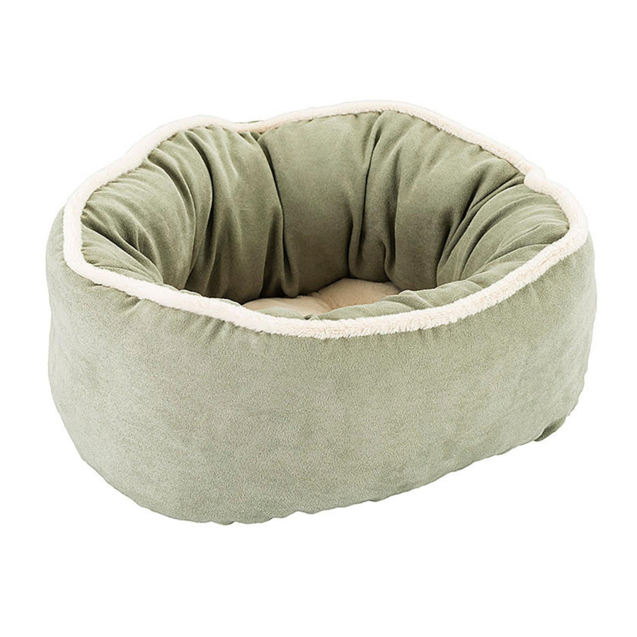 Ethical Pet Sleep Zone Shearling Oval Cuddler 18? Sage