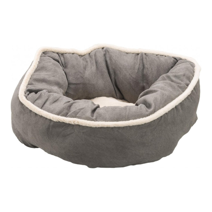 Ethical Pet Sleep Zone Shearling Oval Cuddler 18? Deep Gray