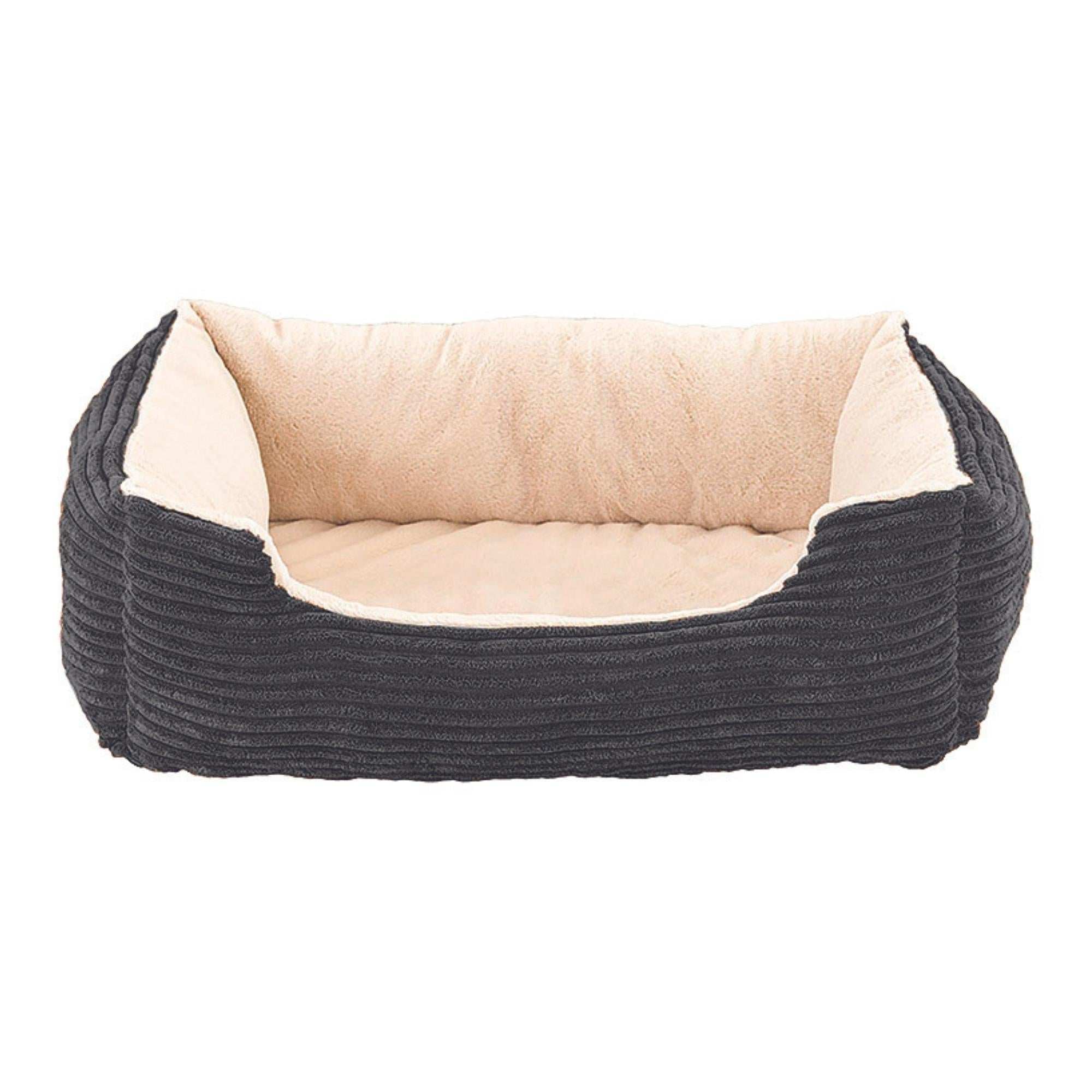 Ethical Pet Sleep Zone Corduroy Ortho Cuddler 27? Deep Grey