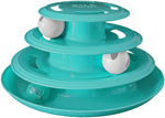 Doc and Phoebe Forever Fun Treat Track Cat Treat Dispenser Blue 5.25in