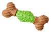 Bam-Bone Dental Bone Dog Toy Green/Brown 1ea/7 in