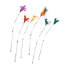 Spot 26" Spring Coil Teaser Wand 6 Pc Assorted