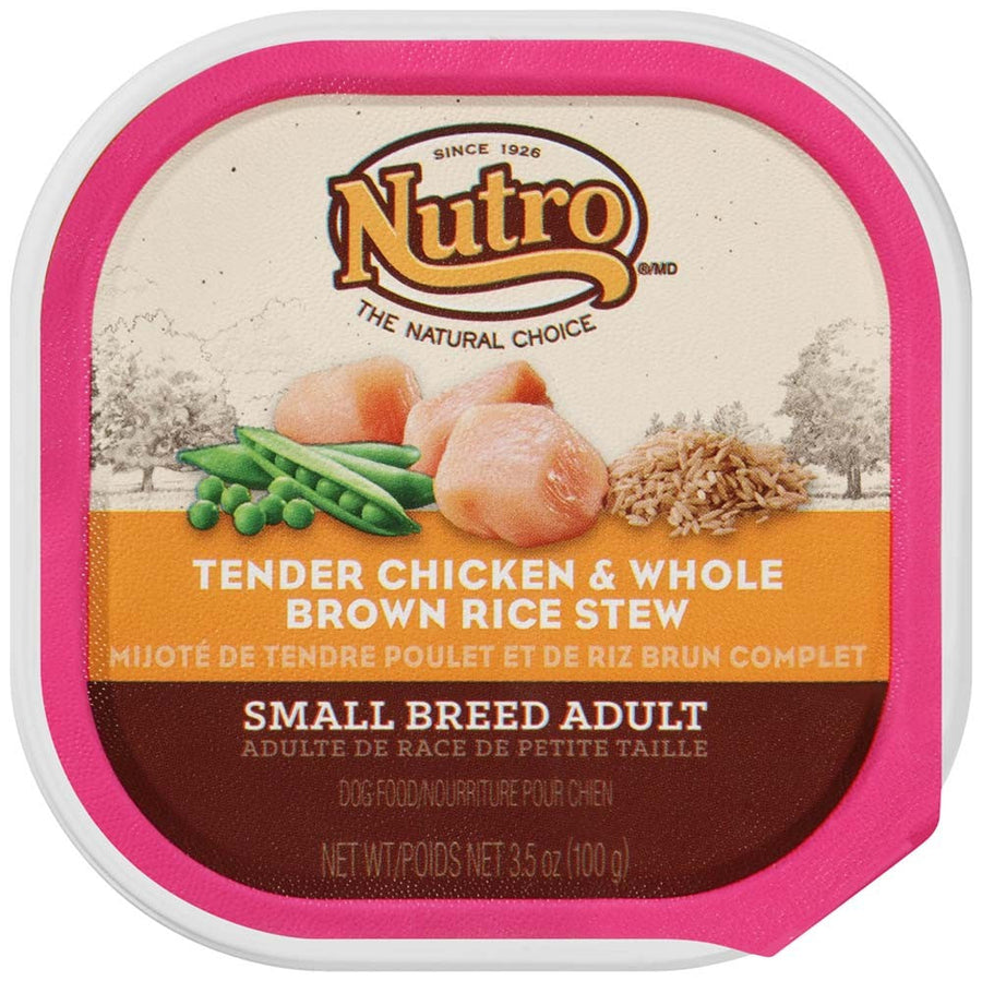Nutro Products Grain Free Cuts in Gravy Adult Wet Dog Food Tender Chicken, Sweet Potato & Pea Stew 3.5oz 24pk