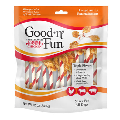 Good 'N' Fun Double Pops Triple Flavor Chicken/Beef/Pork 12oz.