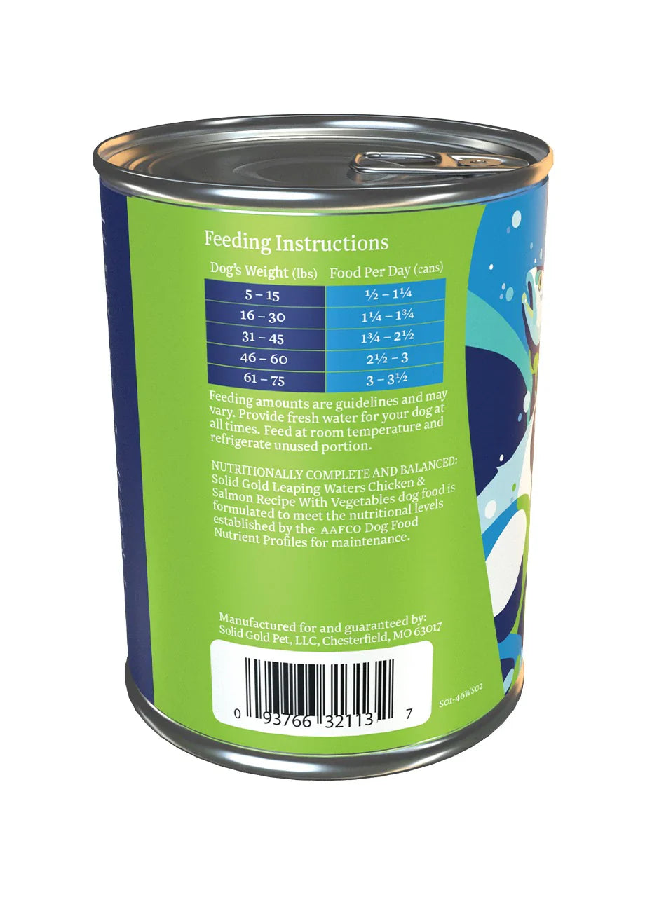 Solid Gold Leaping Waters Salmon Grain Free 13.2oz. (Case Of 6)