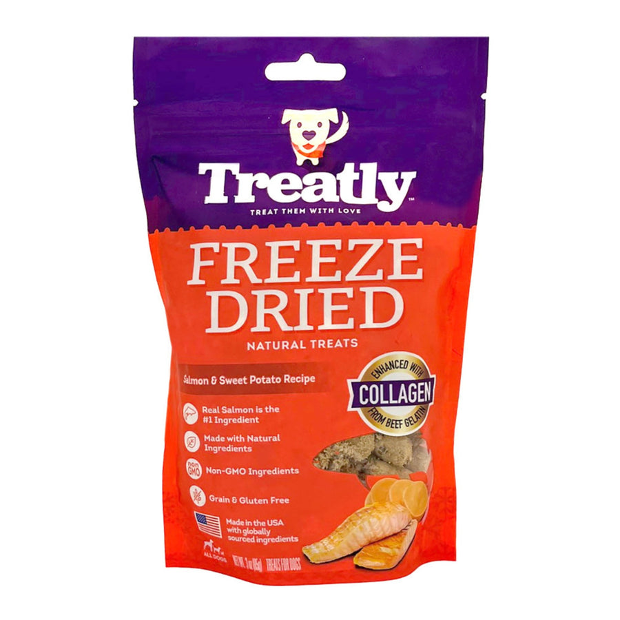 Treatly Freeze Dried Dog Treats Salmon & Sweet Potato, 1ea/3oz.