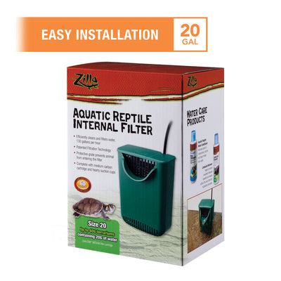 Zilla Aquatic Reptile Internal Filter, 1ea/20 gal