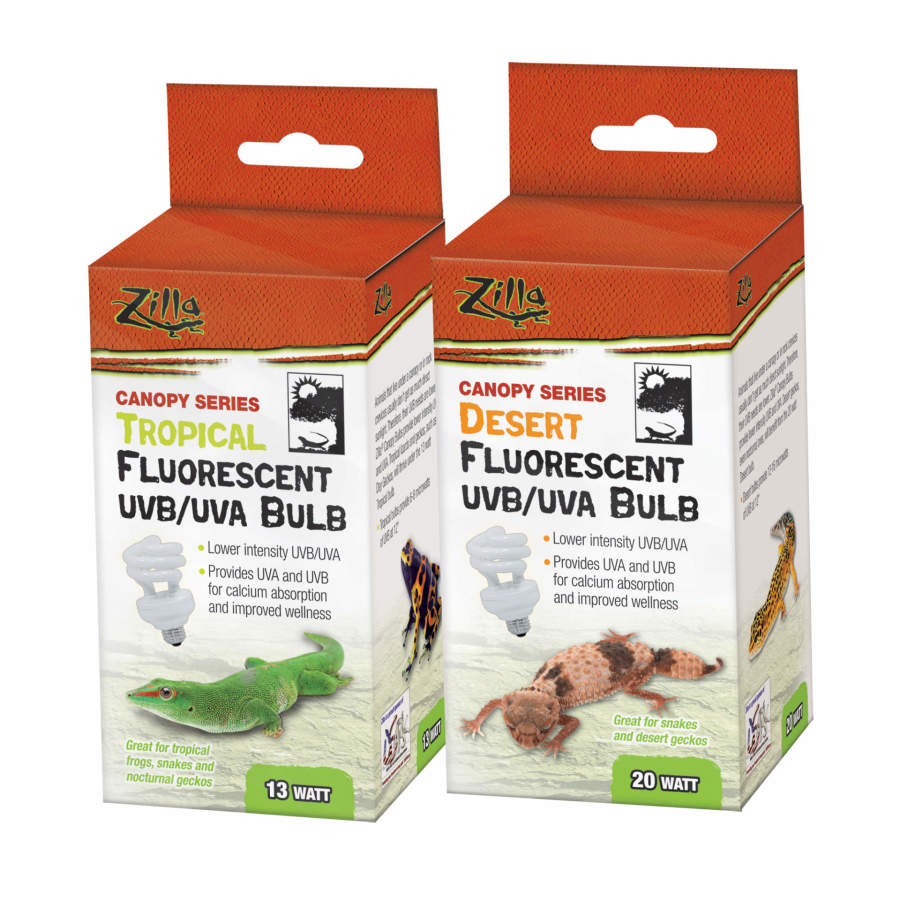 Zilla Canopy Series Fluorescent UVB/UVA Bulbs Desert, 1ea/20 W