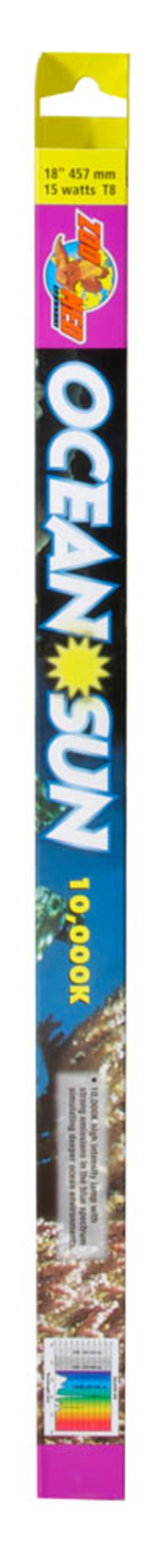 Zoo Med Ocean Sun 10,000K High Intensity T8 Lamp White, 1ea/18 in
