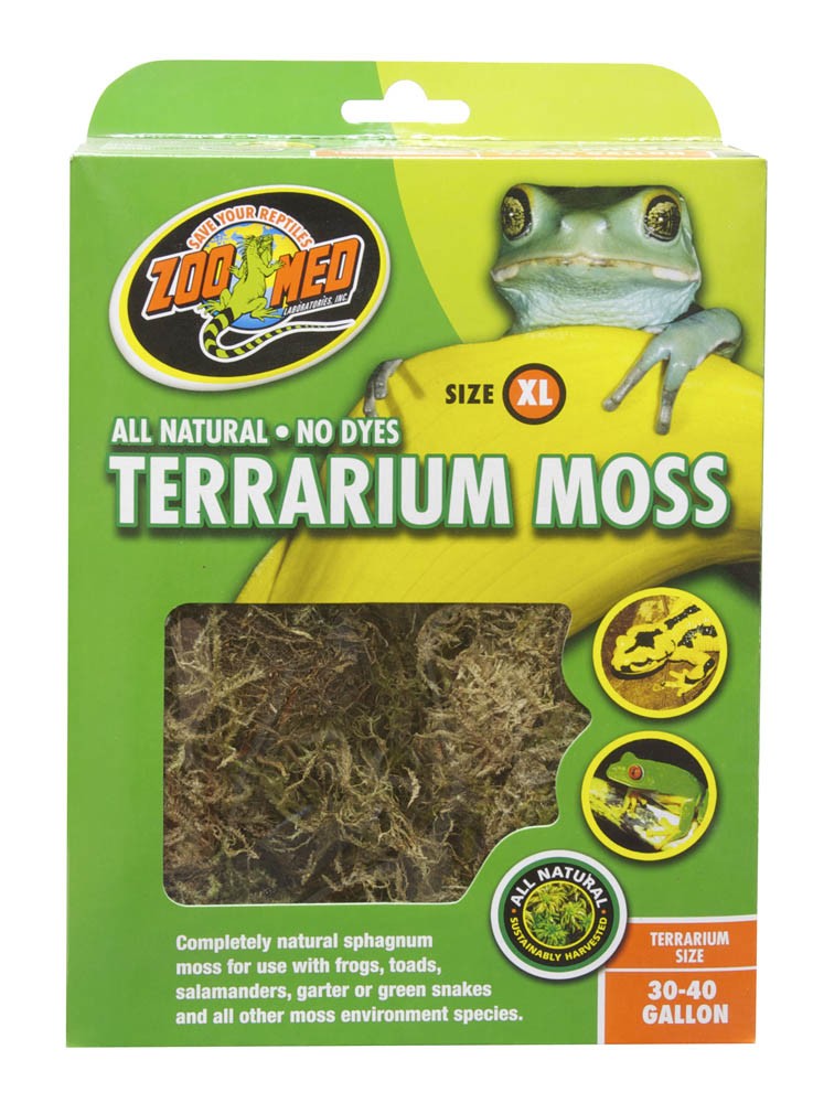 Zoo Med Terrarium Moss Substrate Green, 1ea/3040 gal, XL