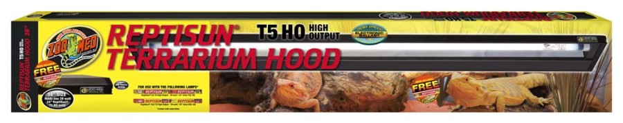 Zoo Med ReptiSun T5 HO Terrarium Hood w/ 5.0 Bulb 1ea/36 in