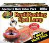 Zoo Med Repti Basking Spot Lamp 1ea/100 W, 2 pk