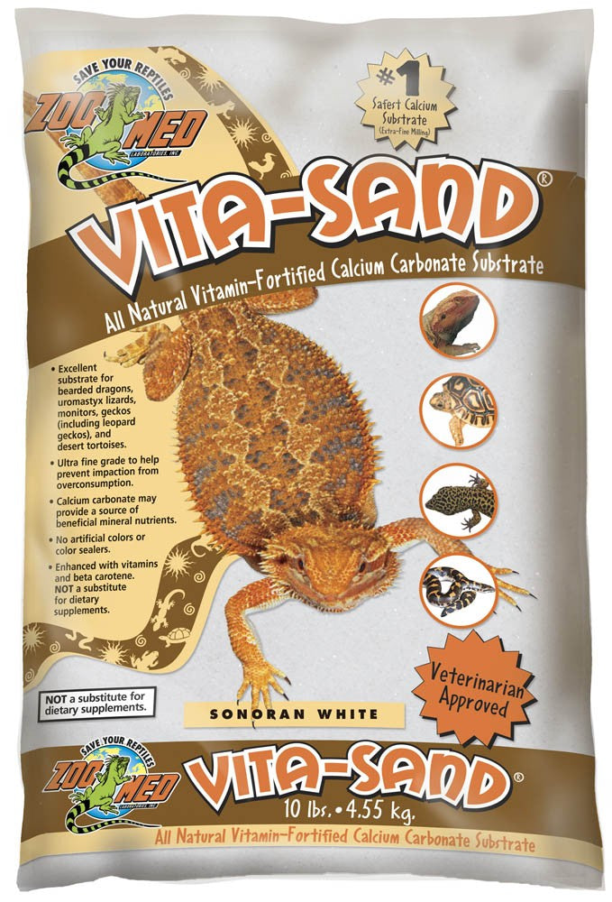 Zoo Med VitaSand Substrate Sonoran White, 3ea/10 lb