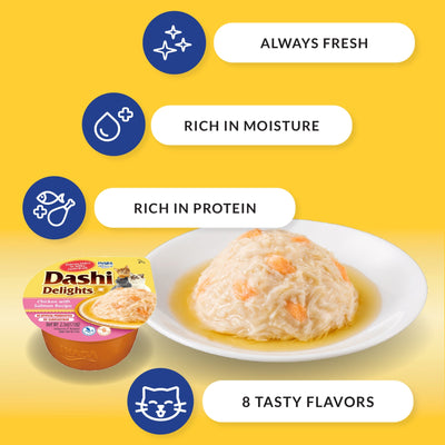 Inaba Dashi Delight 2.5oz. Chicken Cheese (6 count)