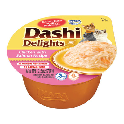 **Inaba Dashi Delight 2.5oz. Chicken Salmon (6 count)