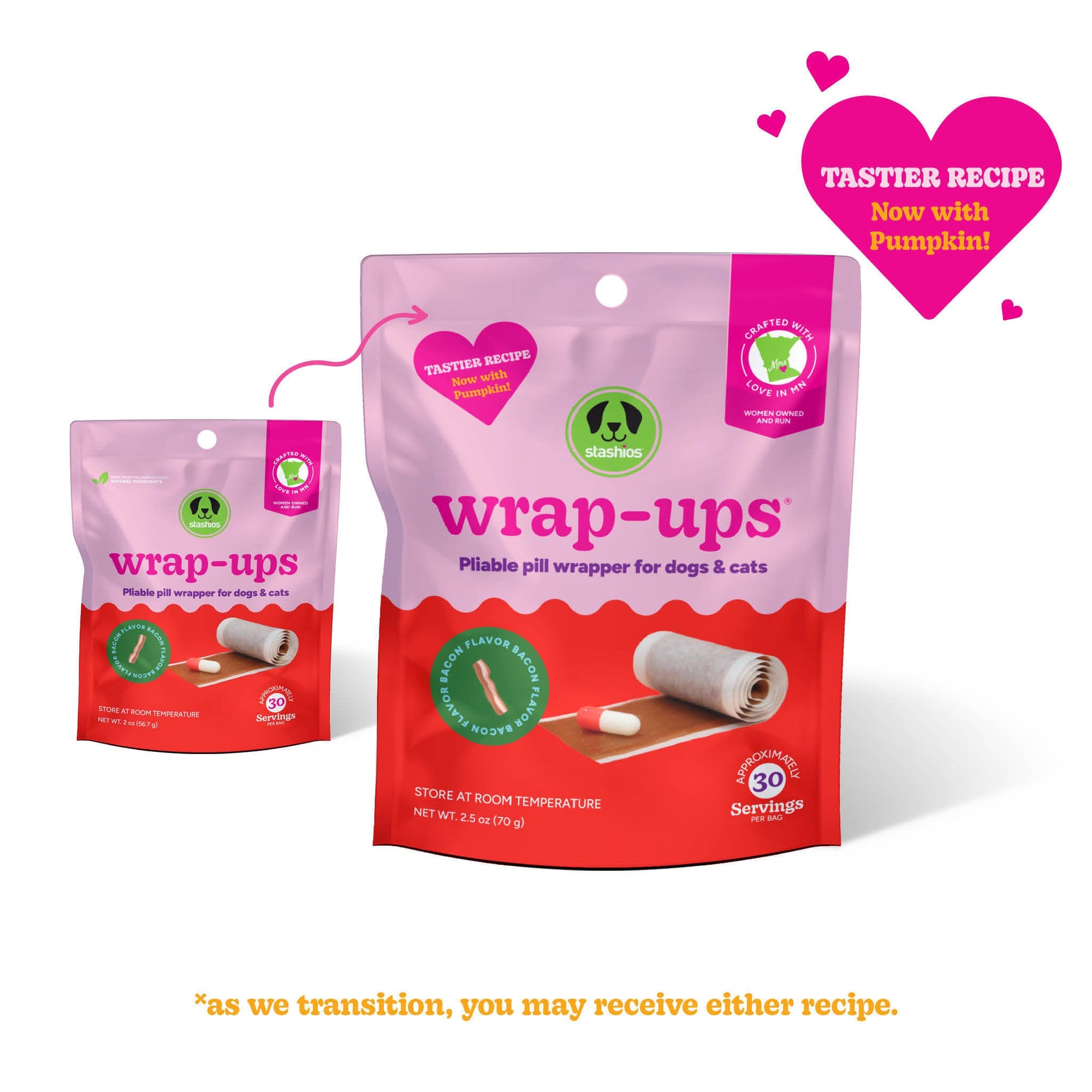 Stashios Wrap-Ups Bacon 2oz.
