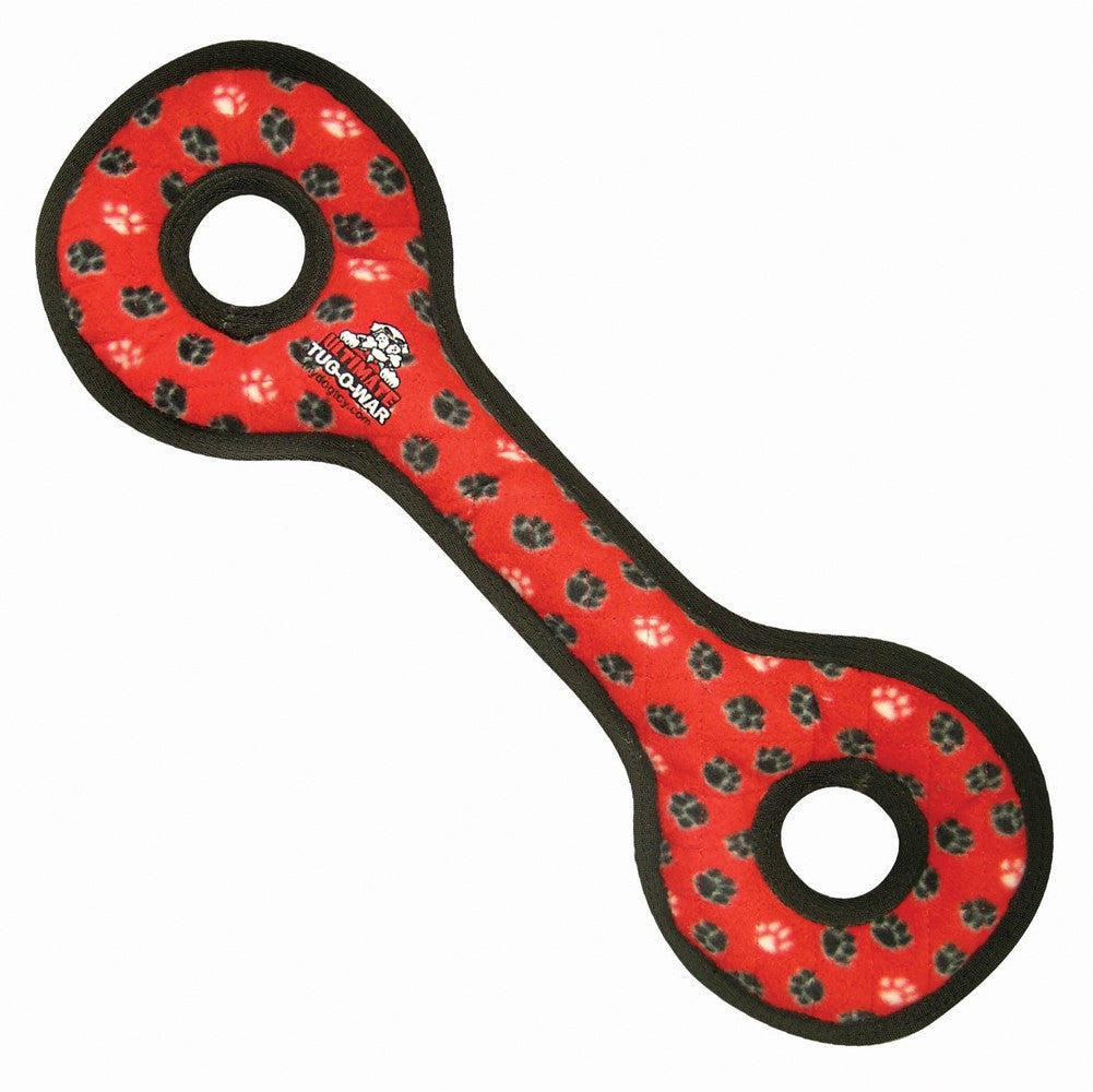 Tuffy Ultimate TugOWar Durable Dog Toy Red Paw, 1ea/22 in