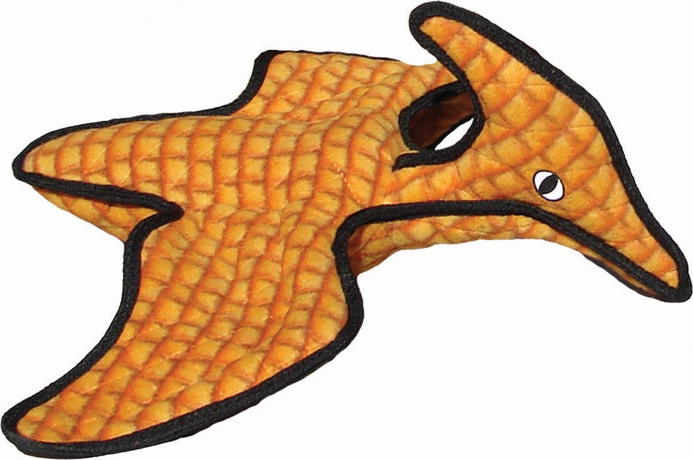 Tuffy Dinosaur Pterodactyl Durable Dog Toy Orange, 1ea/23 in