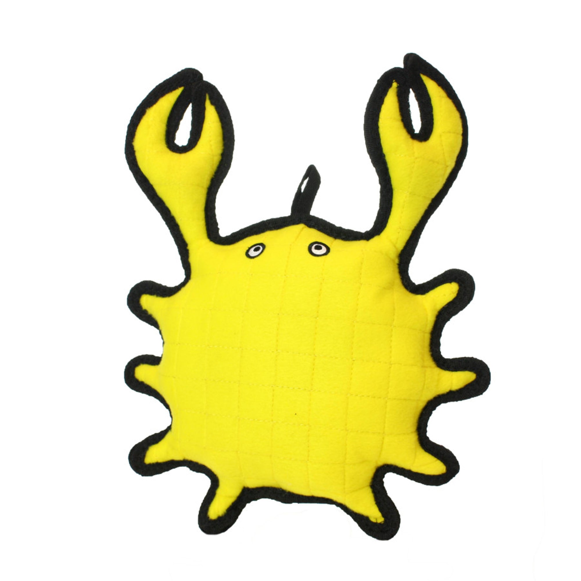 Tuffy Ocean Creature Crab Durable Dog Toy Yellow, 1ea/13 in