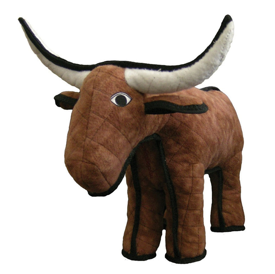 Tuffy Barnyard Bull Durable Dog Toy Brown, 1ea/18.5 in