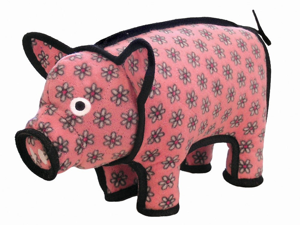 Tuffy Barnyard Pig Durable Dog Toy Pink, 1ea/14.5 in