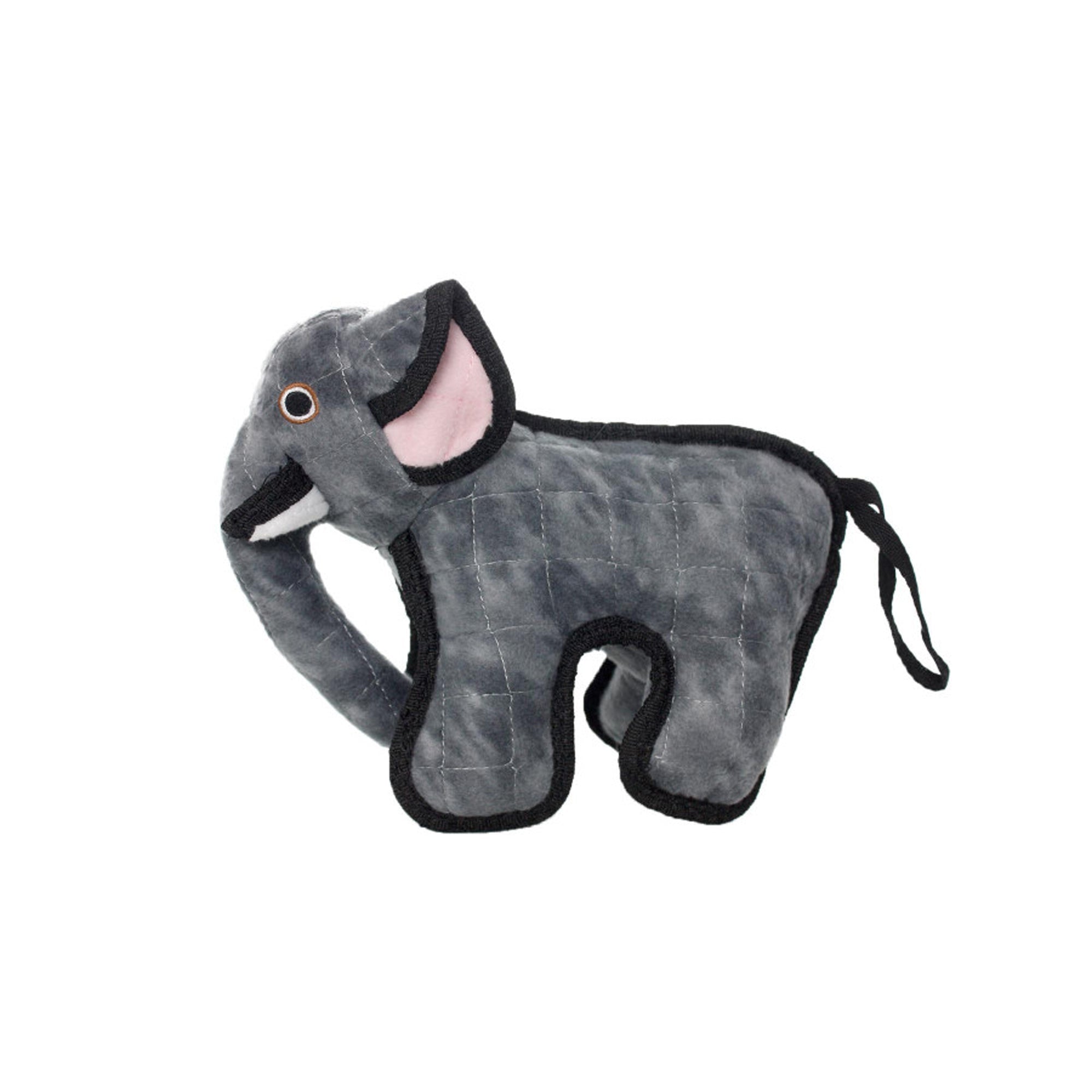 Tuffy Jr Zoo Elephant Durable Dog Toy Gray, 1ea/10 in
