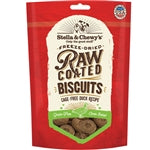 Stella And Chewys Dog Raw Coated Biscuits Duck 9oz.