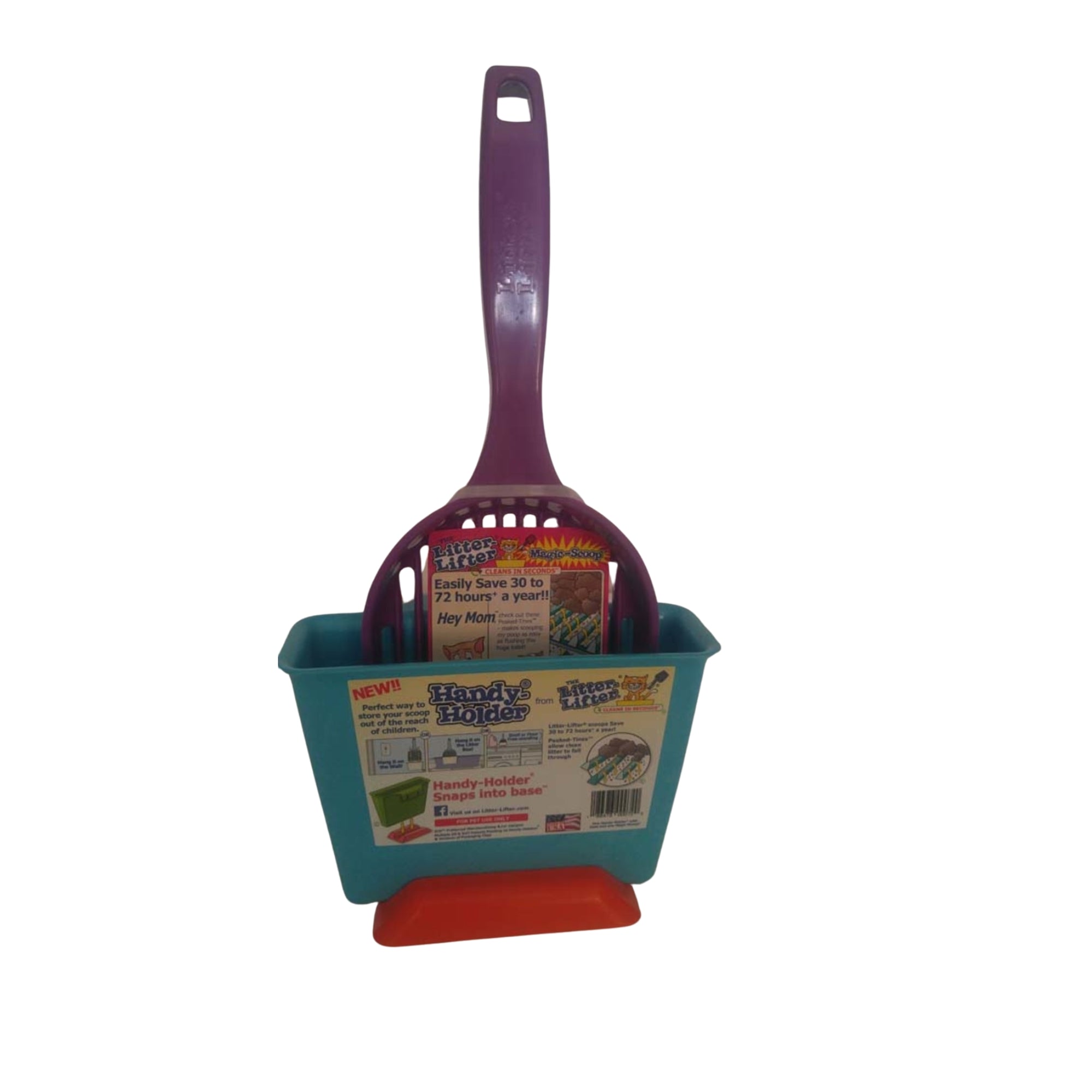 LitterLifter Magic Cat Scoop with Handy Holder Combo Assorted, 1ea