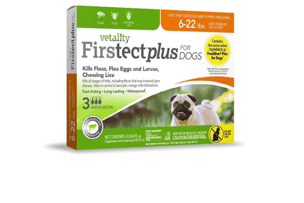 Vetality Firstect Plus Flea  Tick for Dogs 1ea/622 lb, 3 ct