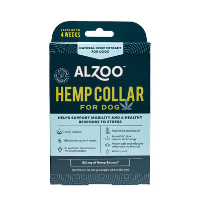 Alzoo Plant-Based Hemp Premium Collar For Dogs 23.6In.