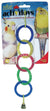 JW Pet ActiviToy Olympia Rings Bird Toy Multi-Color 1ea/SM/MD