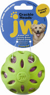 JW Pet Crackle Heads Crackle Ball Dog Toy Assorted 1ea/MD