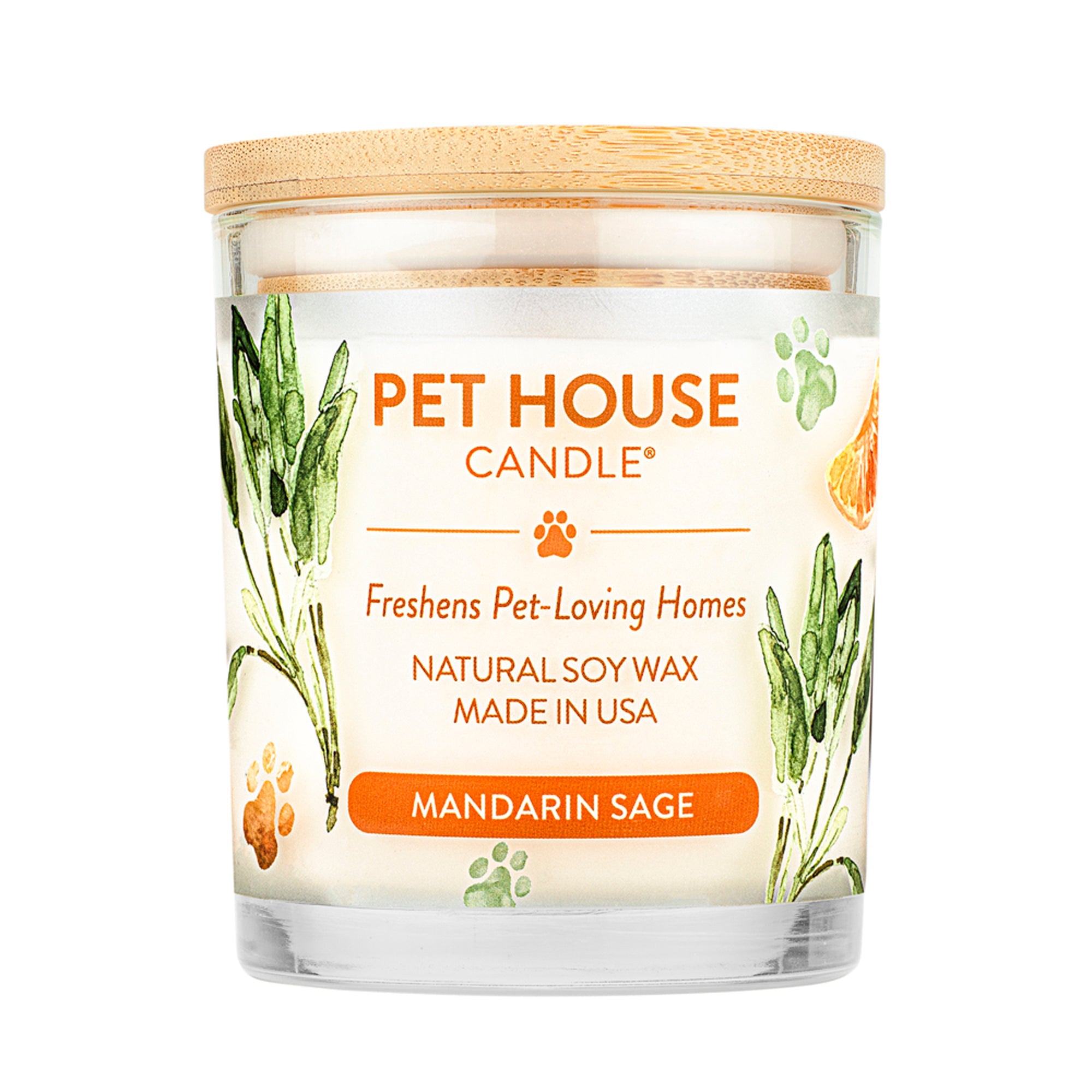 Pet House Candle Mandarin Sage Large Case of 3