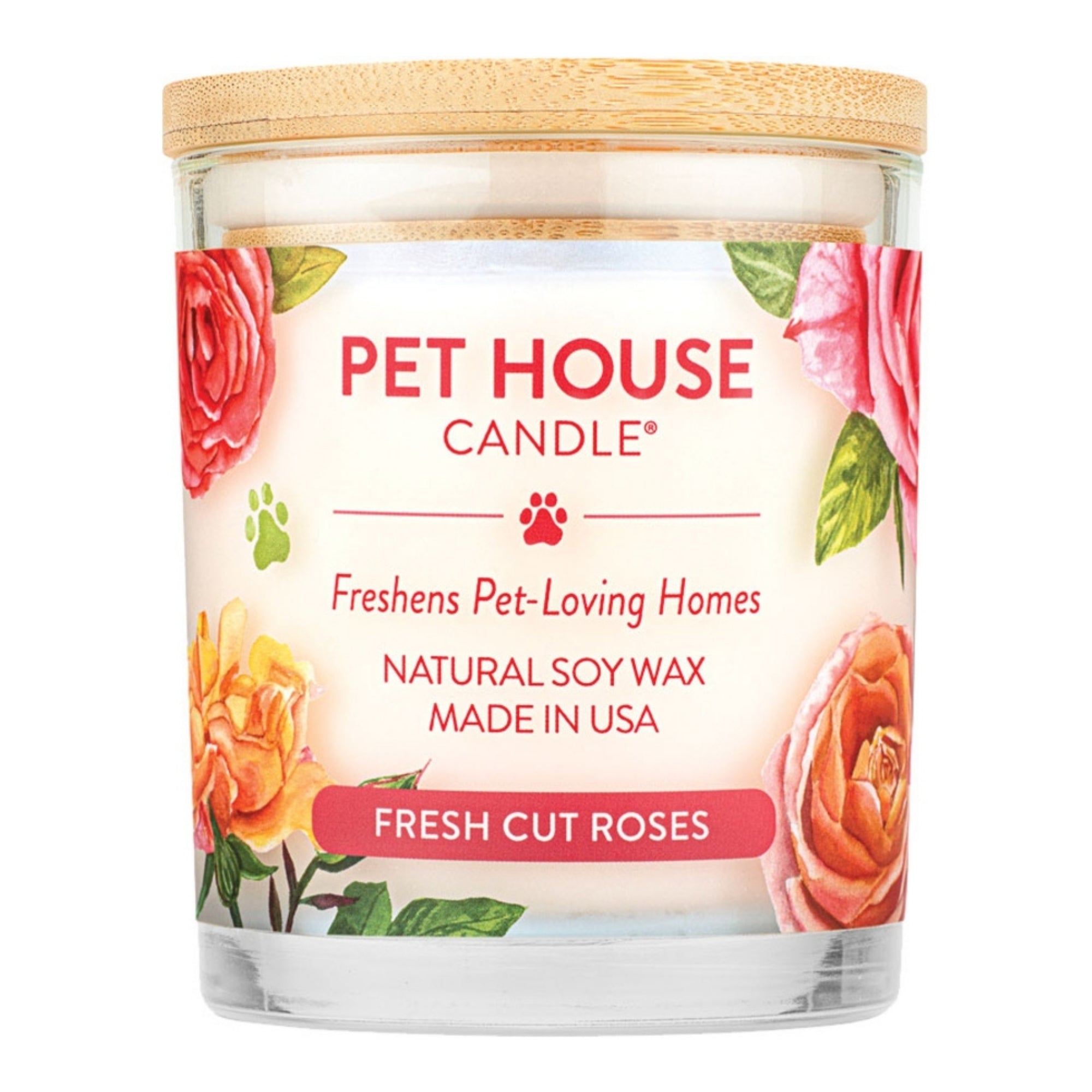 Pet House Candle Fresh Cut Roses Large Case of 3