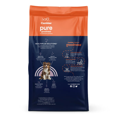 CANIDAE PURE Farm To Bowl GrainFree LID Dry Dog Food Bison, Lentil  Carrot, 1ea/21 lb