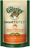 Greenies Feline SmartBites Skin & Fur Crunchy & Soft Adult Cat Treats Chicken 1ea/2.1 oz