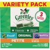 Greenies 3-Flavor Variety Pack Dog Dental Treat Petite 1ea/36 oz, 60 ct