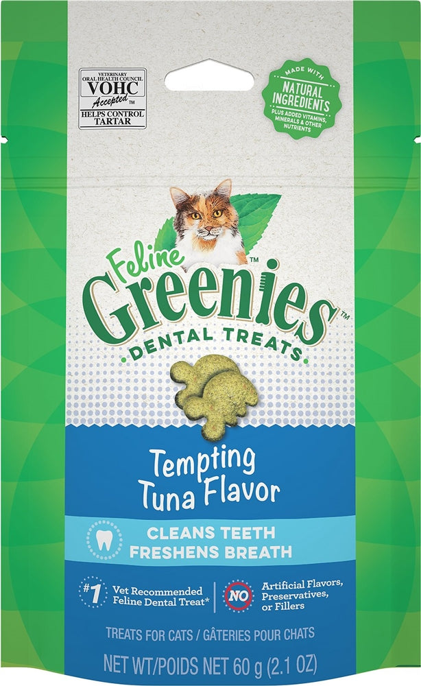 Greenies Feline Adult Cat Dental Treats Tempting Tuna, 1ea/2.1 oz