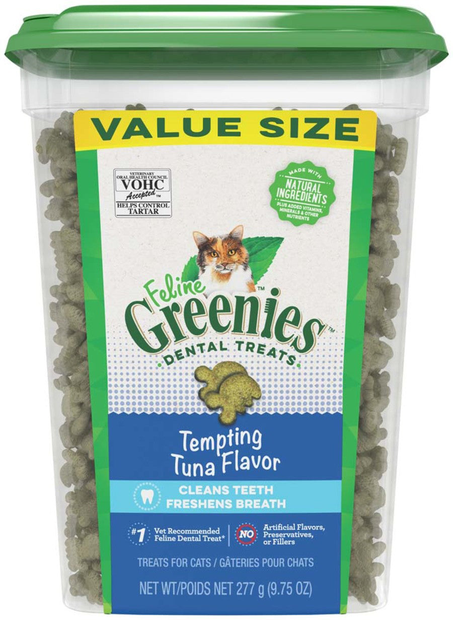 Greenies Feline Adult Cat Dental Treats Tempting Tuna, 1ea/9.75 oz