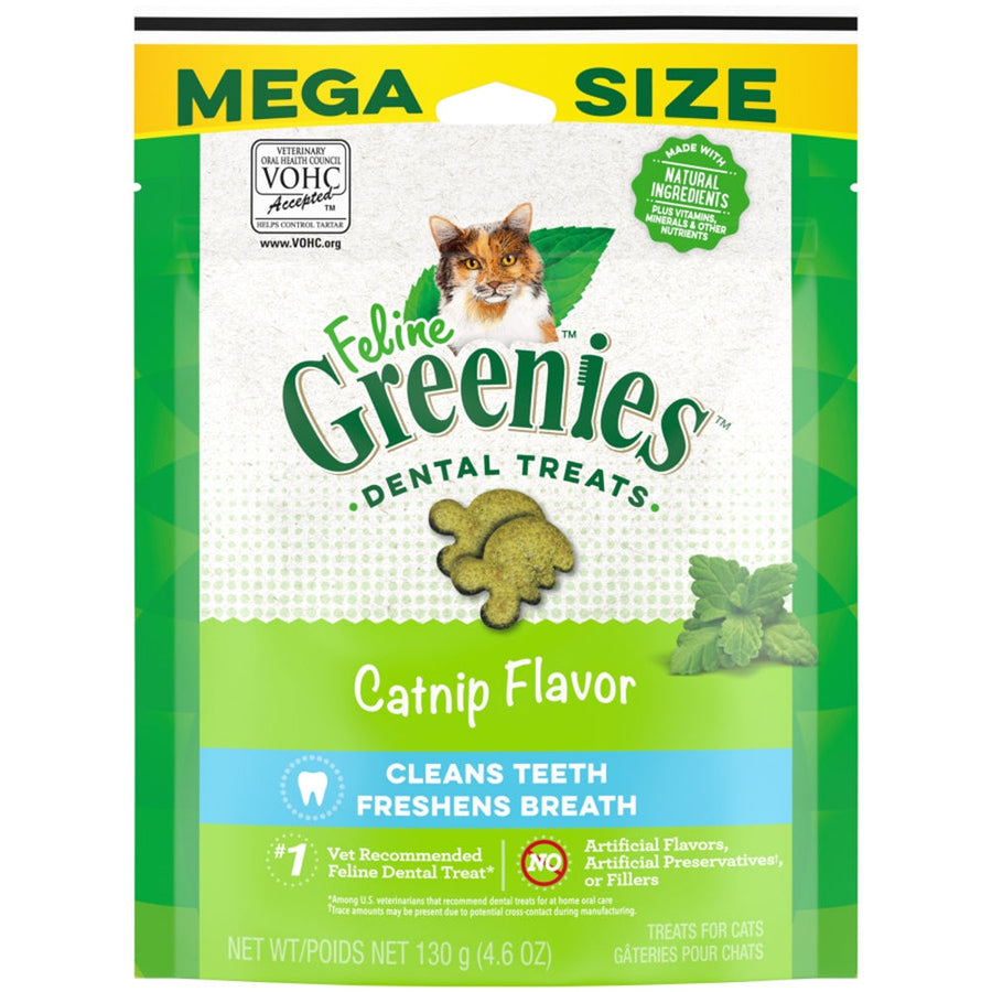 Greenies Feline Adult Cat Dental Treats Catnip, 1ea/4.6 oz