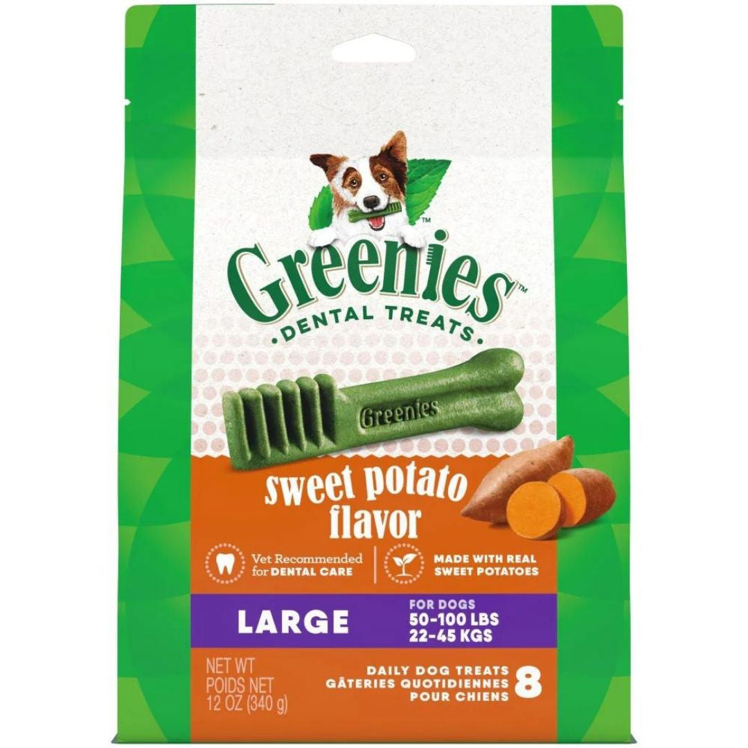 Greenies Dog Dental Treats Large, Sweet Potato, 1ea/12 oz, 8 ct