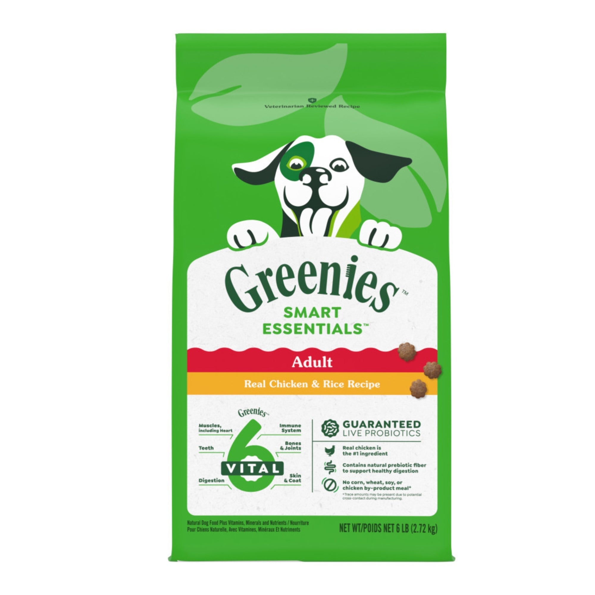 Greenies Smart Essentials Adult Dry Dog Food Chicken & Rice 6lbs