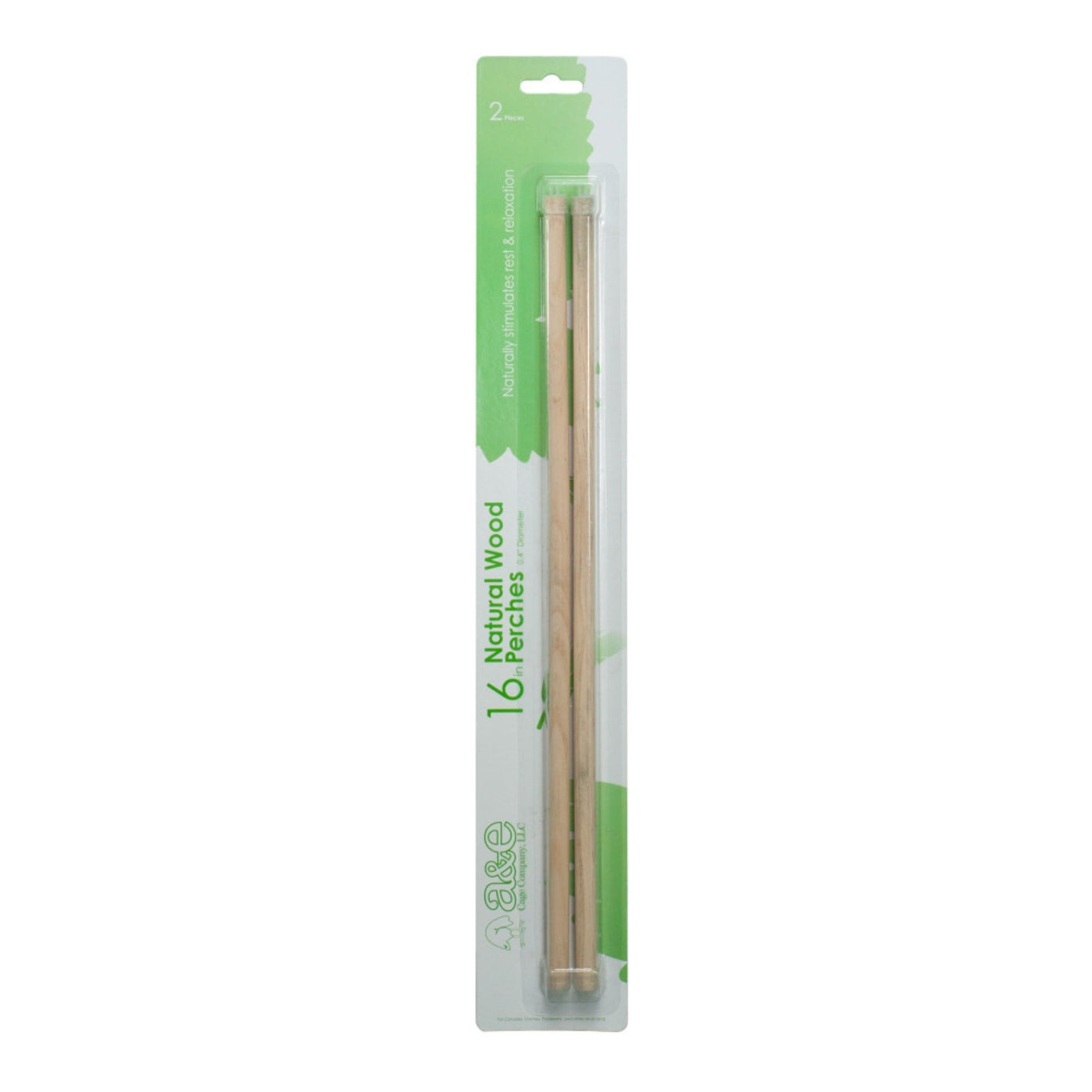 A & E Cages Wooden Replacement Bird Perch 1ea/2 pk, 18 in.