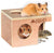 A &E Cages Small Animal Hut Hamster-Gerbil; Wood; 1ea-6 1-4 in X 5 1-8 in X 4 1-2 in