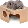 A &E Cages Small Animal Hut Rabbit; Wood; 1ea-14 in X 9 3-4 in X 8 1-4 in